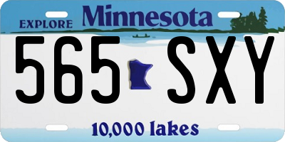 MN license plate 565SXY