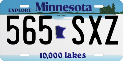 MN license plate 565SXZ