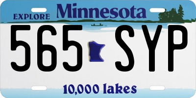 MN license plate 565SYP