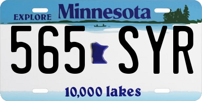 MN license plate 565SYR