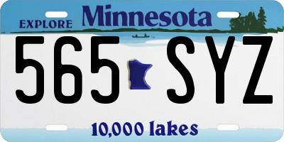MN license plate 565SYZ