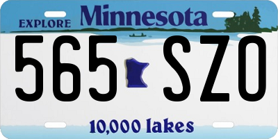 MN license plate 565SZO