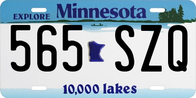 MN license plate 565SZQ