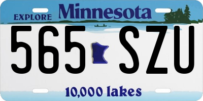 MN license plate 565SZU