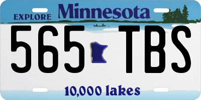 MN license plate 565TBS