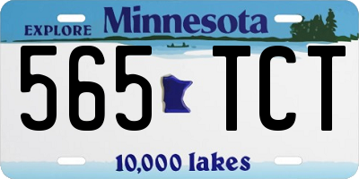 MN license plate 565TCT