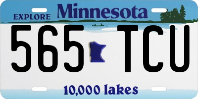 MN license plate 565TCU