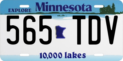 MN license plate 565TDV