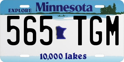MN license plate 565TGM