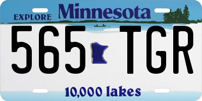 MN license plate 565TGR