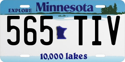 MN license plate 565TIV
