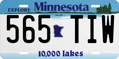 MN license plate 565TIW