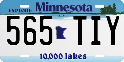 MN license plate 565TIY