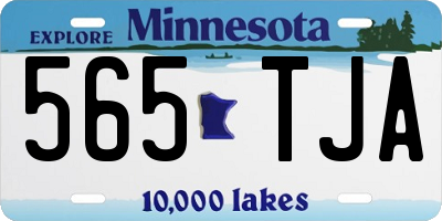 MN license plate 565TJA