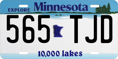 MN license plate 565TJD