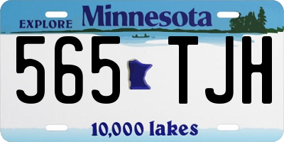 MN license plate 565TJH