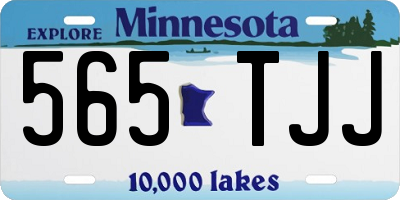 MN license plate 565TJJ