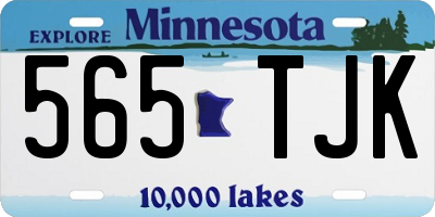 MN license plate 565TJK