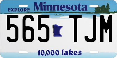 MN license plate 565TJM