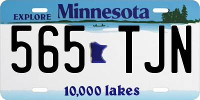 MN license plate 565TJN