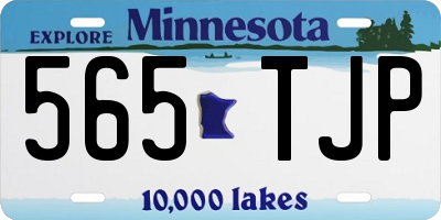 MN license plate 565TJP