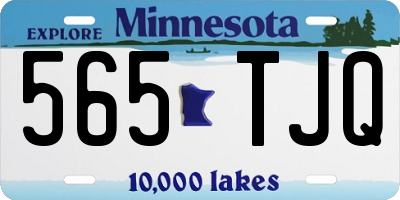 MN license plate 565TJQ