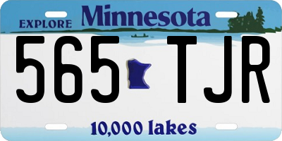 MN license plate 565TJR