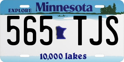 MN license plate 565TJS