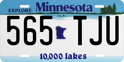 MN license plate 565TJU