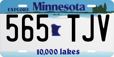 MN license plate 565TJV