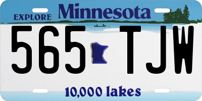 MN license plate 565TJW