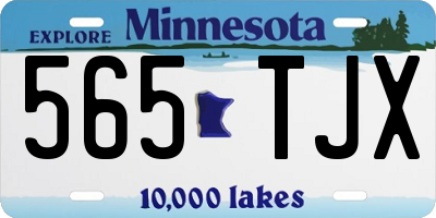 MN license plate 565TJX