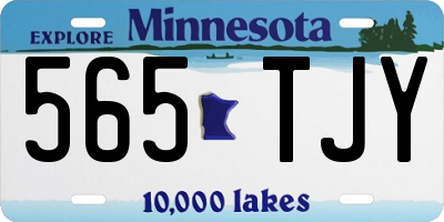 MN license plate 565TJY