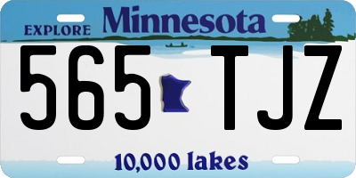 MN license plate 565TJZ