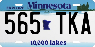 MN license plate 565TKA