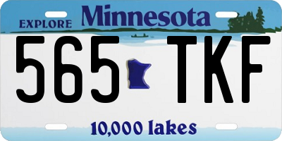 MN license plate 565TKF