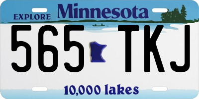 MN license plate 565TKJ