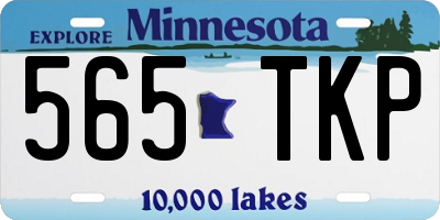 MN license plate 565TKP