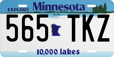 MN license plate 565TKZ