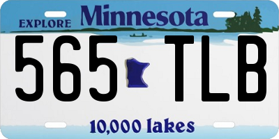 MN license plate 565TLB