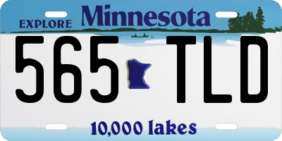 MN license plate 565TLD