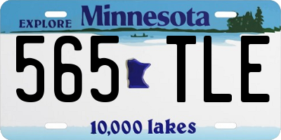 MN license plate 565TLE