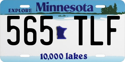 MN license plate 565TLF