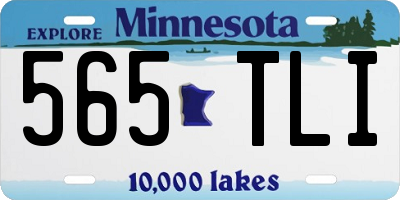 MN license plate 565TLI