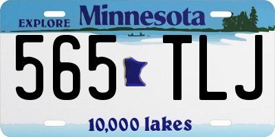 MN license plate 565TLJ