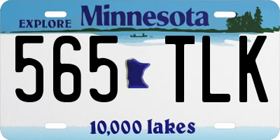 MN license plate 565TLK