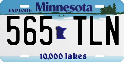 MN license plate 565TLN