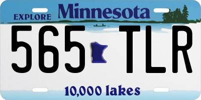MN license plate 565TLR