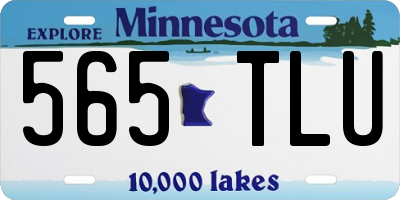 MN license plate 565TLU