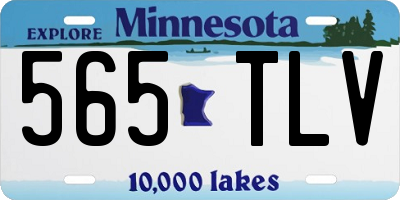 MN license plate 565TLV